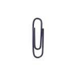 Briefklammern, kunststoffüberzogen, Schwarz, 26 mm, rund, Dose à 1000 Stück