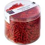 Briefklammern, kunststoffüberzogen, Rot, 26 mm, rund, Dose à 1000 Stück