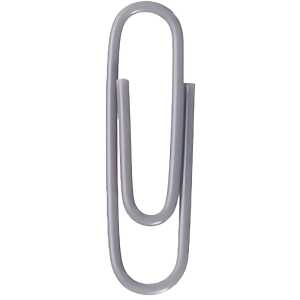 Alco Briefklammer Metall kunststoffüberz 26mm grau 1000 Stück