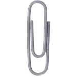 Alco Briefklammer Metall kunststoffüberz 26mm grau...