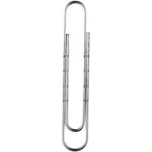 Aktenklammern, glanzverzinkt, 77 mm, gewellt, SB-Dose à 12 Stück