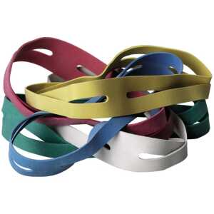 Kreuzbänder, bunt gemischt, 220 x 25 mm, Schachtel à 500g