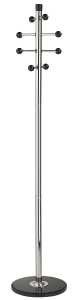Alco Standgarderobe Metall 175 cm Ø 38 silber