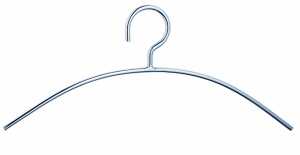 Kleiderbügel, Metall, verchromt, 2-er Set, Länge 40 cm