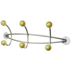 Alco Wandgarderobe Metall 47x16x15 cm silber