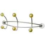 Alco Wandgarderobe Metall 47x16x15 cm silber