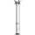 Alco Standgarderobe, Metall, 6 schwarze Acrylhaken, (H/Ø) 174/42,5 cm