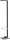 Alco Standgarderobe Metall lackiert 35x36x178 cm schwarz