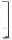 Alco Standgarderobe Metall lackiert 35x36x178 cm schwarz
