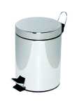Alco Tretabfalleimer Stahl kunststoffbeschichtet 5l chrom