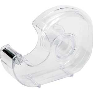 Klebeband Handabroller, Kunststoff, transparent, Klebeband 19 x 33 mm, inkl. 1 Rolle Klebeband
