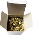 Musterbeutelklammern, vermessingt, Nr. 2/15 mm, Schachtel...