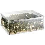 Musterbeutelklammern, vermessingt, Nr. 3/17 mm, Schachtel à 1000 Stück