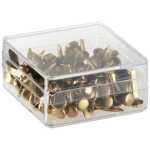 Musterbeutelklammern, vermessingt, Nr. 3/17 mm, Dose à 100 Stück