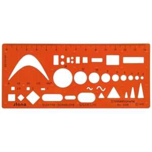 Standardgraph Stano-Elektro-Schablone für Schule und Ausbildung