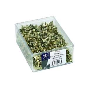 Musterbeutelklammern, vermessingt, Nr. 4/23 mm, Schachtel à 1000 Stück