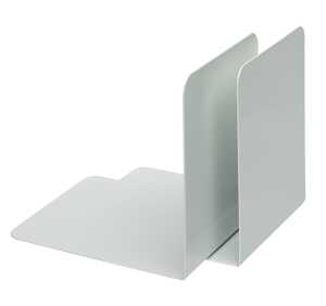 Buchstützen, Metall, Weiß, (L/B/H) 125/140/140 mm, VE = 1 Paar
