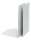 Buchstützen, Metall, Weiß, (L/B/H) 130/240/140 mm, VE = 1 Paar