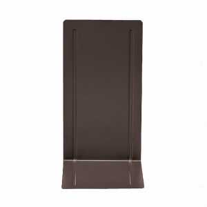 Buchstützen, Metall, Schwarz, (L/B/H) 130/240/140 mm, VE = 1 Paar