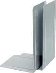 Buchstützen, Metall, Grau, (L/B/H) 130/240/140 mm,...