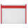 Veloflex Reißverschlusstasche VELOBAG® XS Eurolochung Polypropylen rot