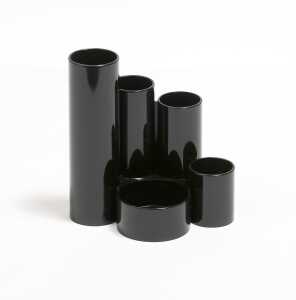 Alco Schreibtischbutler 5 Fächer Kunststoff schwarz
