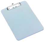 Klemmbrett, Kunststoff, transparent, starke Federklemme,...