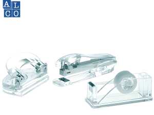 Alco Büor-Set Acryl, Klebebandabroller 4458, Locher 4460, Heftgerät