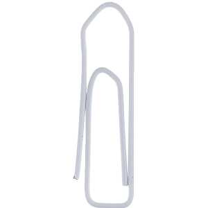 Briefklammern, lackiert, Weiß, eckig, 26 mm, Dose à 500 Stück