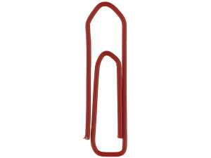 Alco Briefklammer Metall farbig lackiert 26mm rot 500 Stück