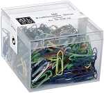 Briefklammern, lackiert, Dunkelblau, eckig, 26 mm, Dose...