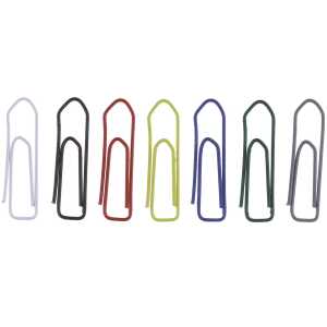 Briefklammern, lackiert, gemischt, eckig, 26 mm, Dose à 500 Stück