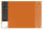 Schreibunterlage VELOCOLOR orange mit seitlichen Taschen, 40x60 cm