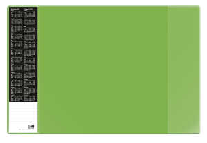 Schreibunterlage VELOCOLOR grün mit seitlichen Taschen, 40x60 cm