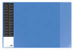 Schreibunterlage VELOCOLOR blau mit seitlichen Taschen,...