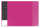 Schreibunterlage VELOCOLOR pink mit seitlichen Taschen, 40x60 cm