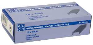 Heftklammern, 24/6, verkupfert, Schachtel à 1000 Stück