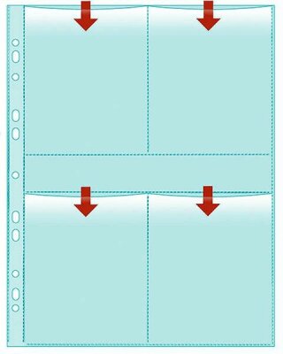 Veloflex Fotohüllen 9X13hoch, 5er Pack