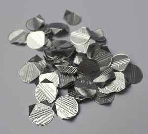 Eckenklammern, Aluminium, lackiert, silberfarben, Dose à 1000 Stück