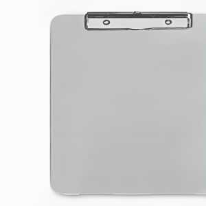 Klemmbretter, Kunststoff, Gelb, starke Federklemme, Aufhängung, abgerundete Kanten, 230 x 320 mm