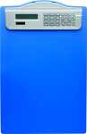 Klemmbrett mit Solarrechner, DIN A4, Blau, transparenter...