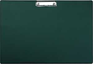 Klemmbrett, DIN A3, quer, Schwarz, kunststoffüberzogen, abwaschbar, abgerundete Kanten