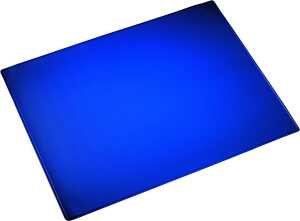 Schreibunterlage, Blau, abwaschbar, rutschfest, strapazier- fähig, abgerundete Ecken, 50 x 65 cm