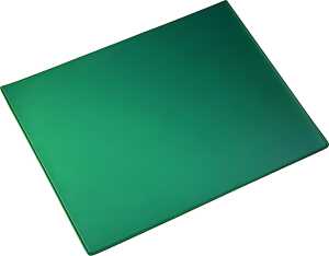Alco Schreibunterlage dunkelgrün transparente Abdeckung 50x65cm