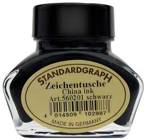Standardgraph Tusche schwarz 30ml Glas 1 Stück