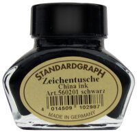 STDGRAPH Tusche schwarz 30ml Glas 1 Stück