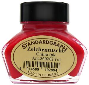 Standardgraph Tusche rot 30ml Glas 1 Stück