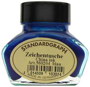 Standardgraph Tusche blau 30ml Glas 1 Stück