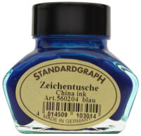 STDGRAPH Tusche blau 30ml Glas 1 Stück