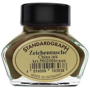 Standardgraph Tusche braun 30ml Glas 1 Stück